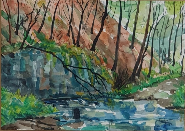 The Ardennes - Water Colors (29x41cm, 1990)