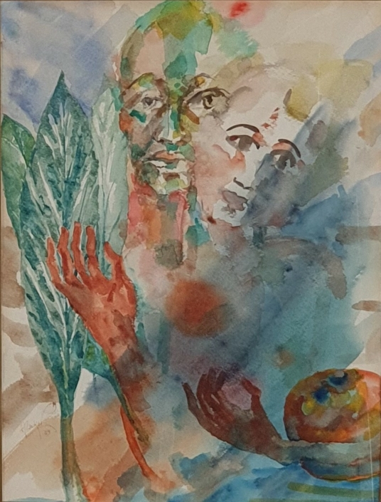 Couple - Water Colors (40x30cm, 1989)