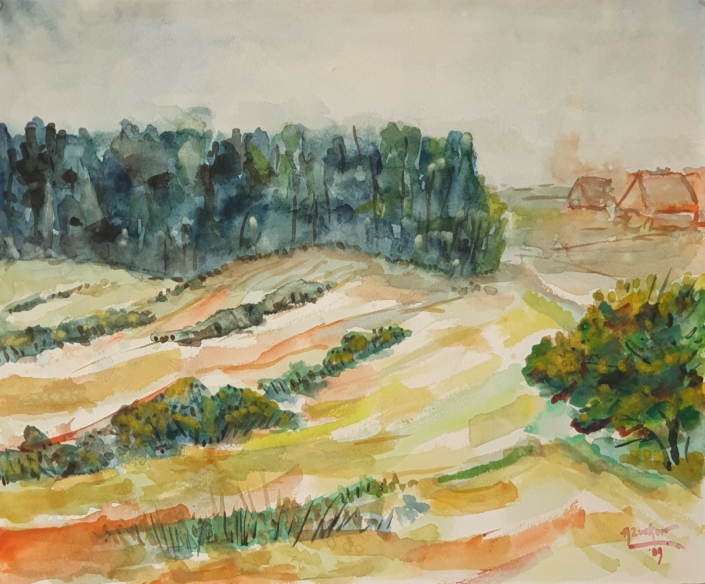 Dunes - Water Colors (38x46cm, 1989)