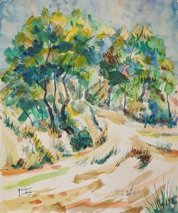 Dunes - Water Colors (46x38cm, 1989)