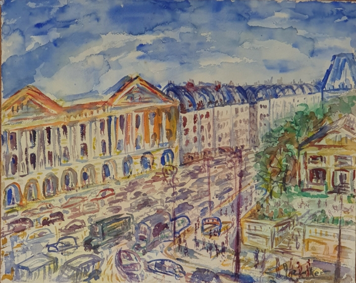 Cityscape - Water Colors (49x62cm)