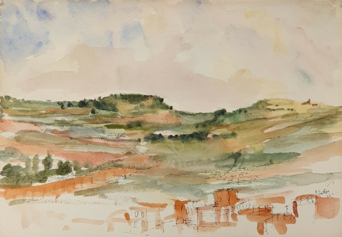 Dunes - Water Colors (34x49cm, 1974)