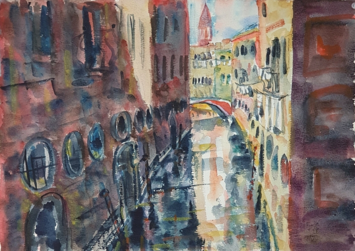 Venice - Water Colors (30x42cm, 1970)