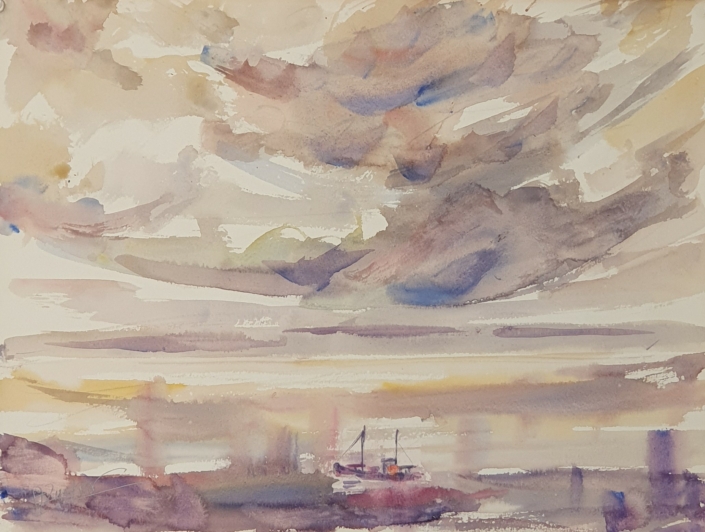 Storm - Water Colors (27x36cm)