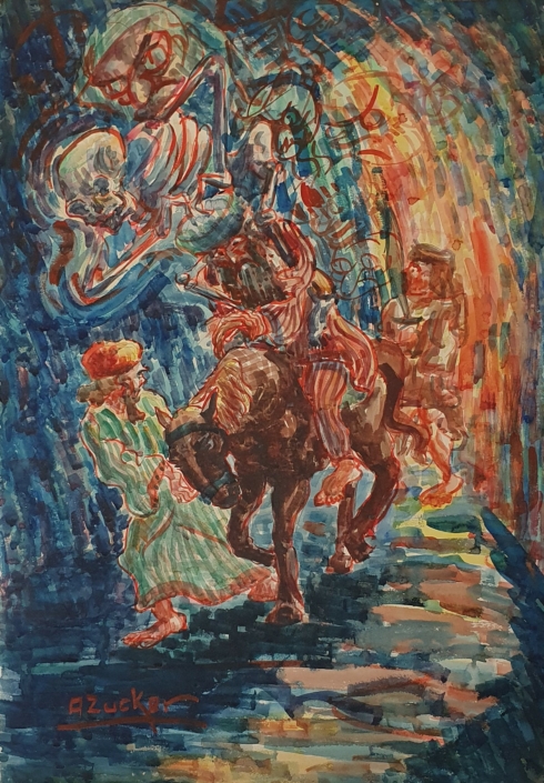 Thus shall be done to the man in whom the king delights to honor - Water Colors (76x54cm)