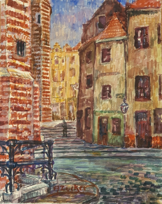 Cityscape - Water Colors (60x49cm)