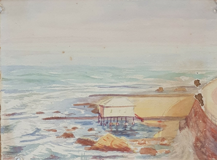 Beach (unsigned) - Water Colors (19x25cm)