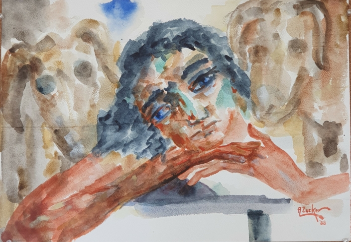 Shepherd - Water Colors (34x49cm, 1988)