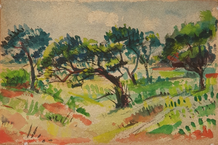 Untitled - Water Colors (27x41cm, 1964)