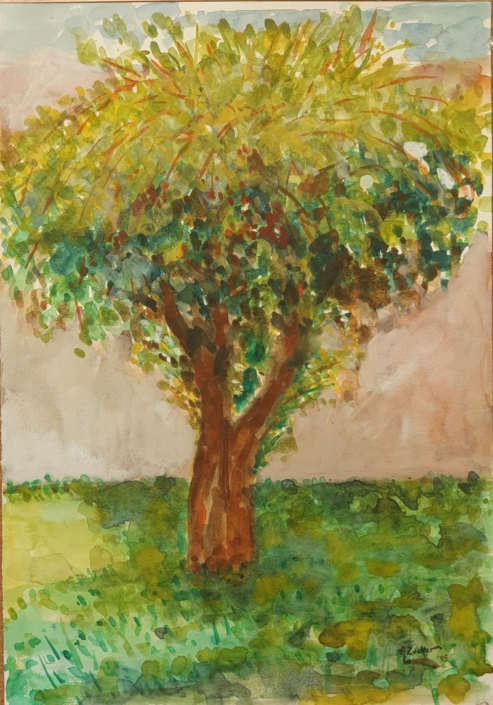 A tree - Water Colors (50x35cm, 1995)