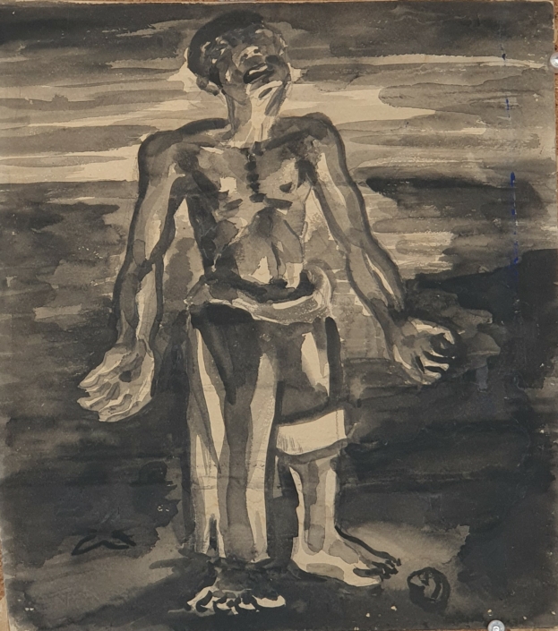 Untitled (Unsigned) - Water Colors (28x25cm)