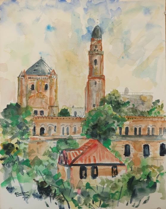 Jerusalem - Water Colors (46x37cm, 1985)