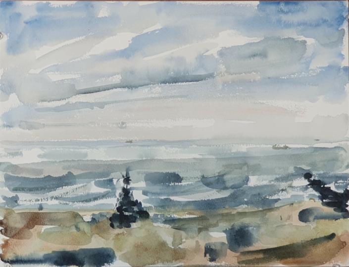 Beach - Water Colors (30x40cm, 1981)