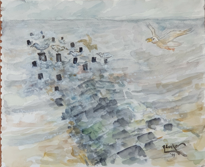 Seawall - Water Colors (30x40cm, 1999)