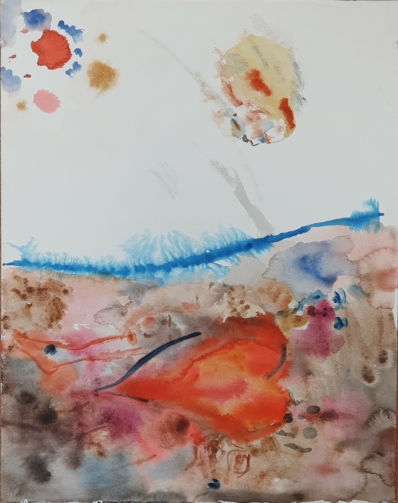 Untitled (Unsigned) - Water Colors (46x36cm)