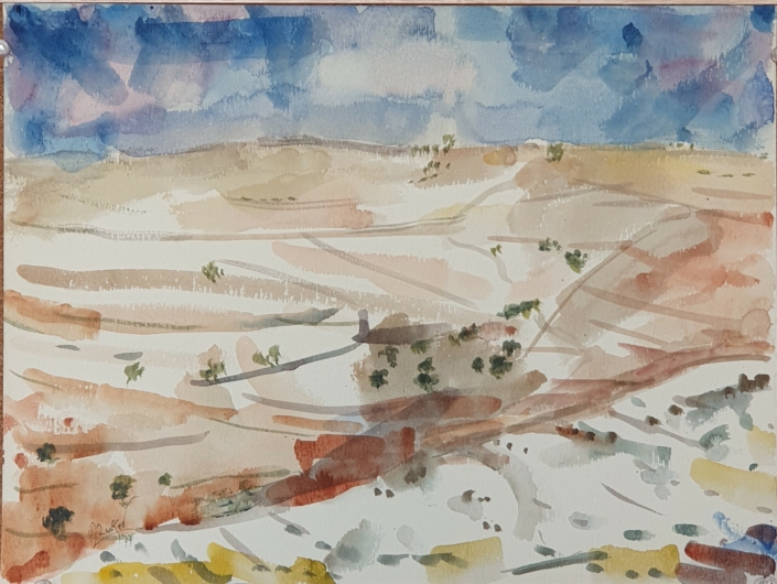 Untitled - Water Colors (27x36cm, 1977)