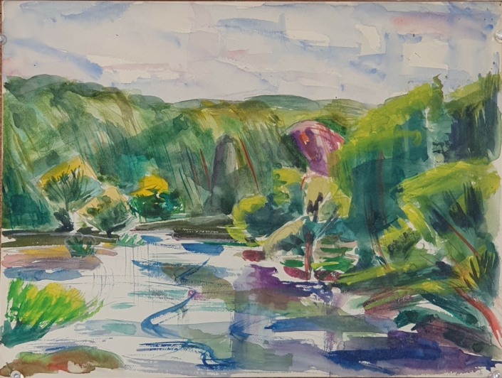 Untitled (unsigned) - Water Colors (27x36cm)