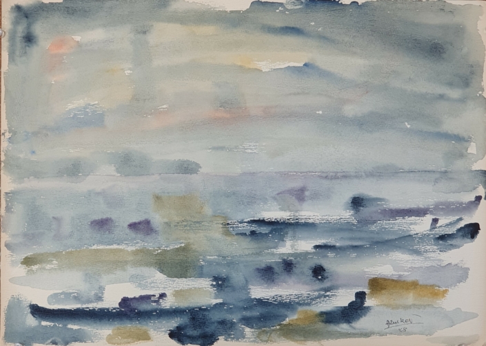 The sea - Water Colors (33x47cm, 1968)