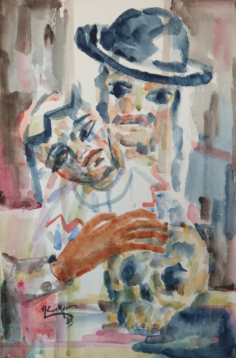 Couple - Water Colors (55x37cm, 1983)