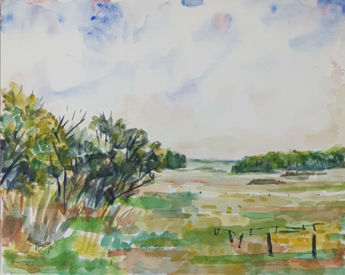 Dunes - Water Colors (33x40cm, 1975)