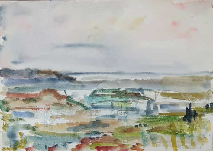 Seaside - Water Colors (30x42cm, 1971)