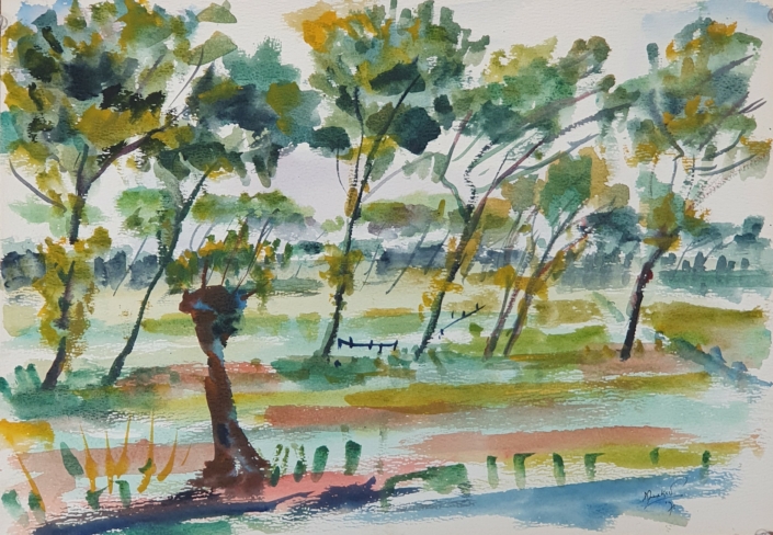Untitled - Water Colors (30x42cm, 1971)
