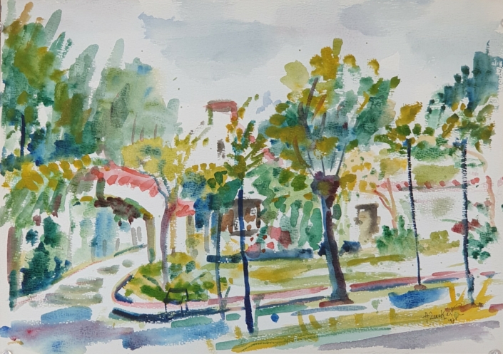 Untitled - Water Colors (30x42cm, 1971)