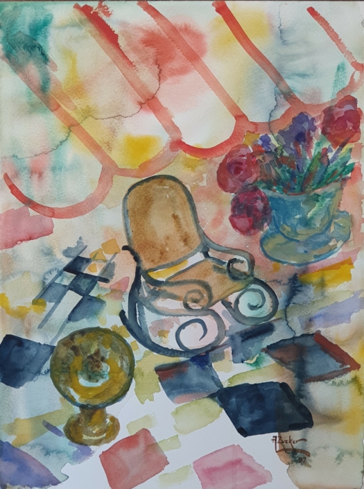 Rocking chair - Water Colors (48x36cm, 1997)