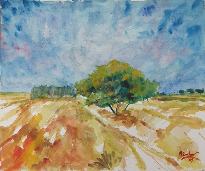 Untitled - Water Colors (38x45cm, 1989)