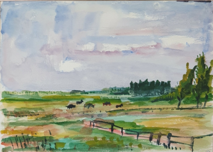 Normandie - Water Colors (30x42cm, 1971)