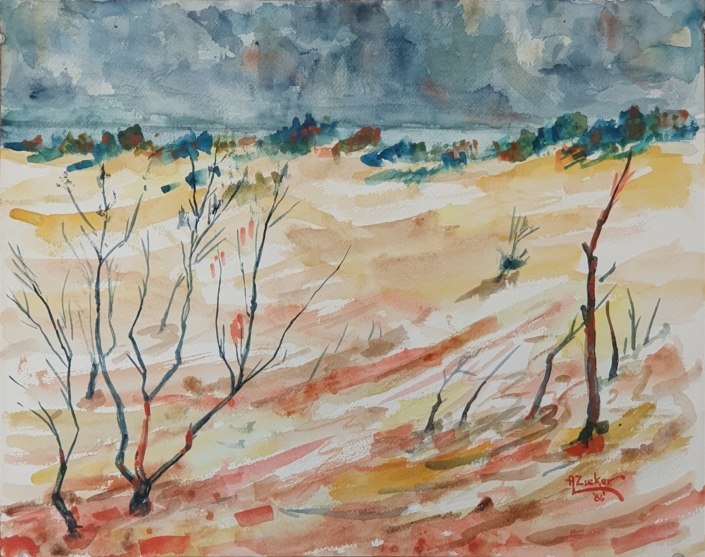 Untitled - Water Colors (36x46cm, 1986)