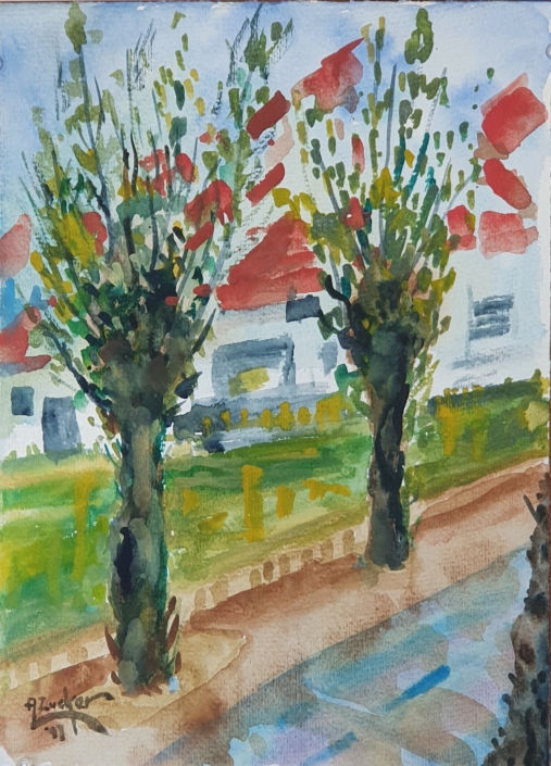 Untitled - Water Colors (38x28cm, 1987)