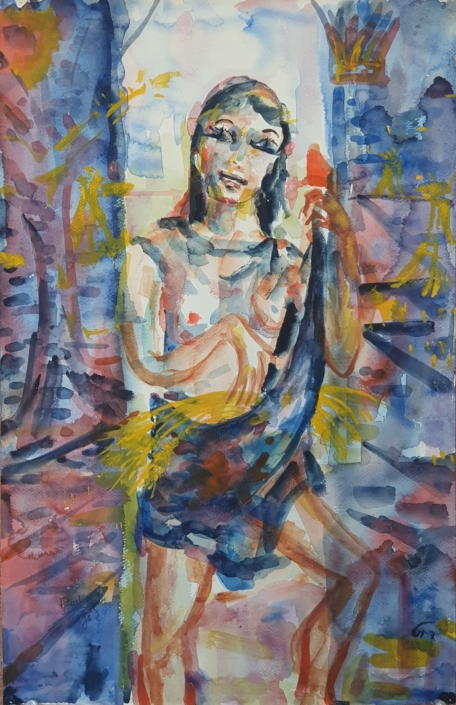 Ruth the Moabite - Water Colors (50x32cm, 1996)
