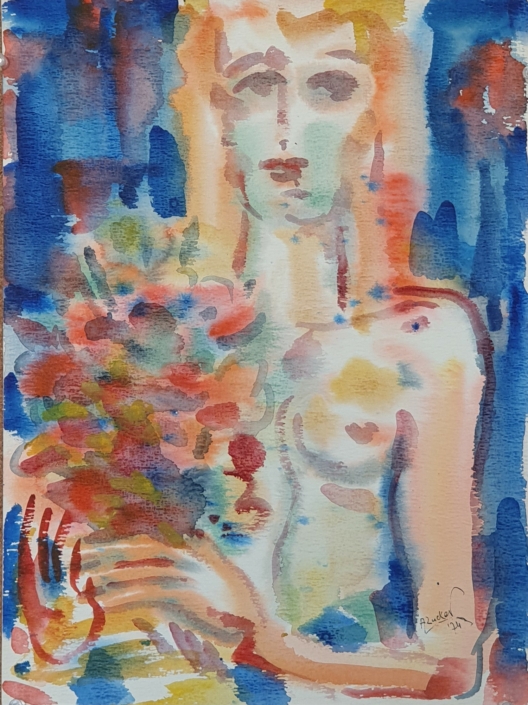 Untitled - Water Colors (36x27cm, 1974)