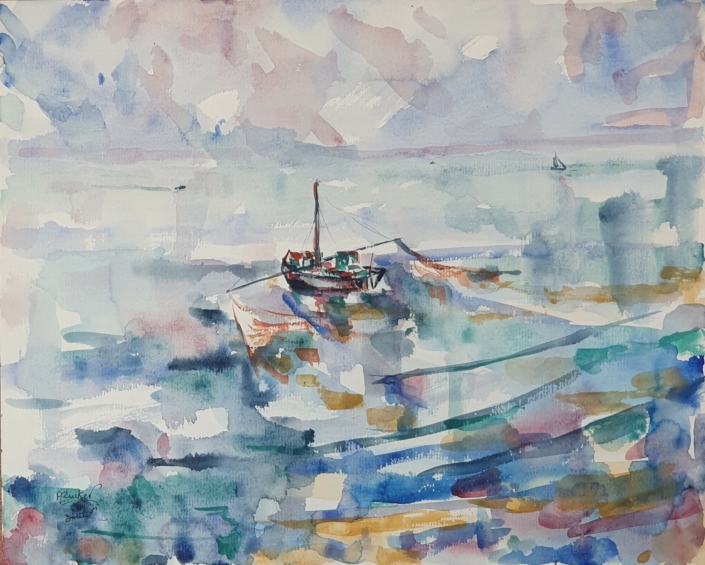 Le Zoute - Water Colors (33x41cm, 1964)