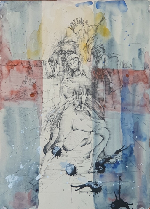 Ruth the Moabite - Water Colors (32x23cm, 1971)