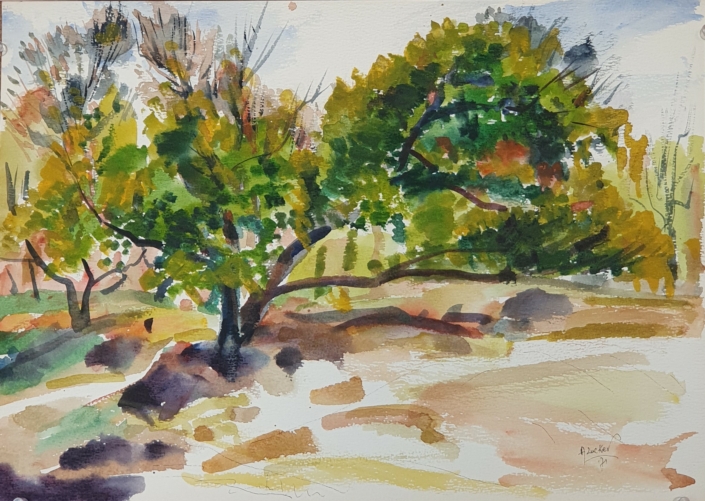 Untitled - Water Colors (30x42cm, 1971)