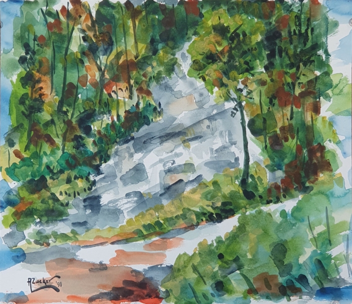 Untitled - Water Colors (30x34cm, 1991)