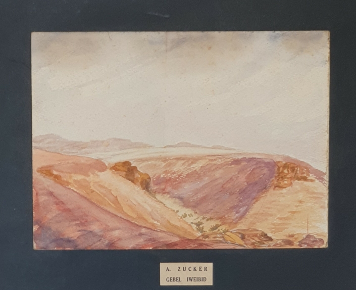 Djebel Iweibid (Egypt) - Water Colors (19x25cm, early '40s)