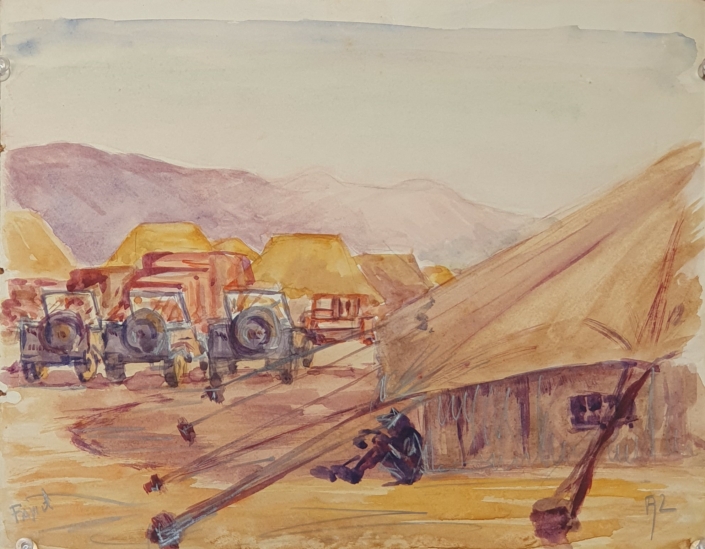 Fayed (Egypt) - Water Colors (23x29cm, early '40s)