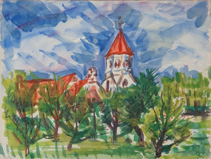 Untitled (unsigned) - Water Colors (27x36cm)