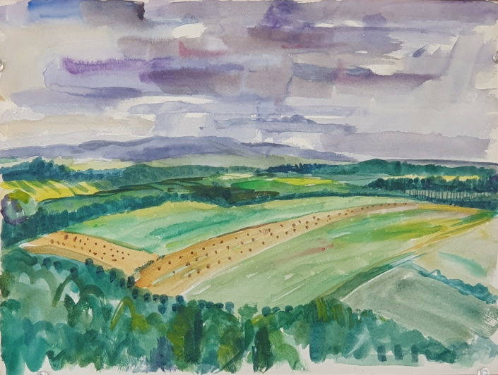 Untitled (unsigned) - Water Colors (27x36cm)