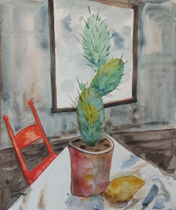 Cactus - Water Colors (45x38cm, 1990)