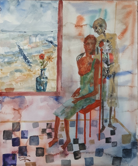 Couple - Water Colors (46x37cm, 1993)