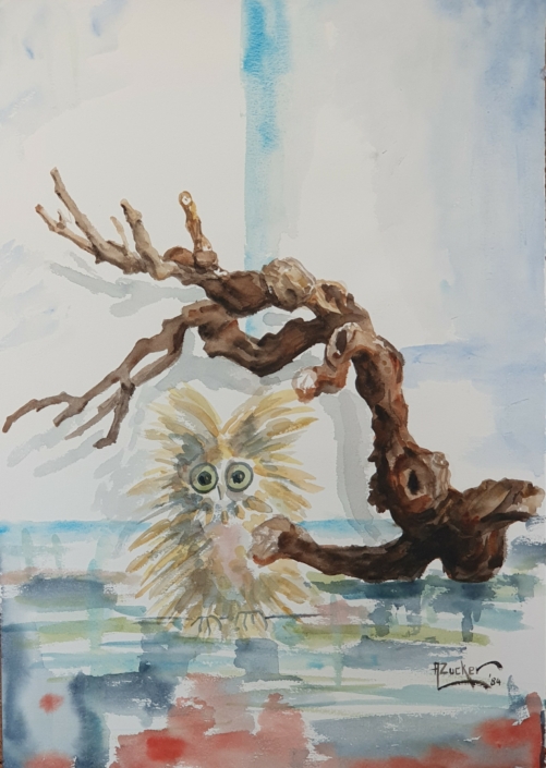 Grapevine branch - Water Colors (51x36cm, 1984)