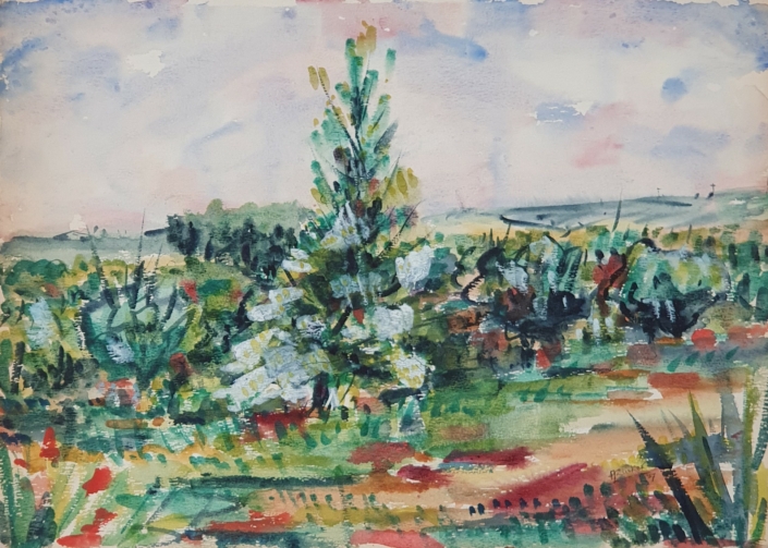 Untitled - Water Colors (33x46cm, 1987)