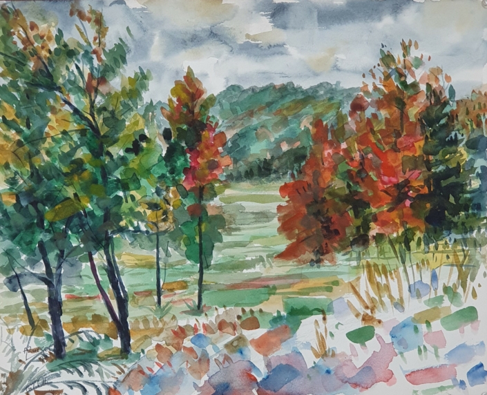 The Catskills NY - Water Colors (33x40cm, 1979)