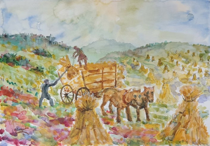 Harvest - Water Colors (35x50cm, 1990)