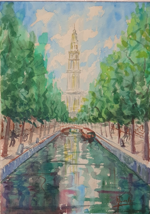 Cityscape - Water Colors (39x28cm)