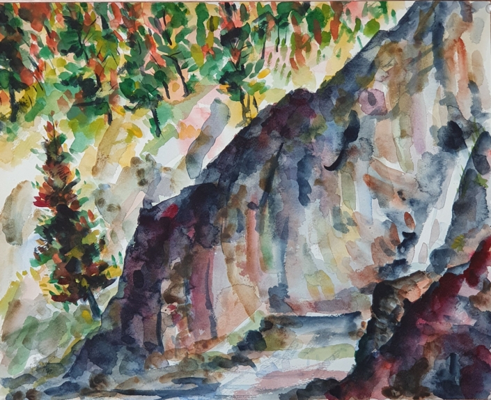 The Catskills NY - Water Colors (33x41cm, 1979)